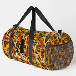 Africa Amhara Ethiopia Geometric Ethnic Pattern 7 Duffle Bag