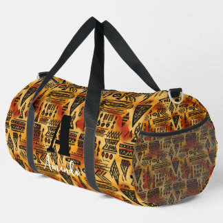 Africa Amhara Ethiopia Geometric Ethnic Pattern 7 Duffle Bag