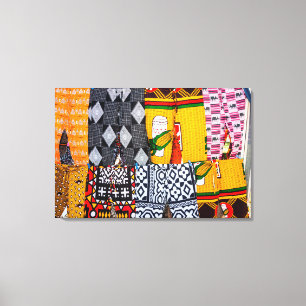 Africa, Angola, Benguela. Brightly Coloured Pants Canvas Print