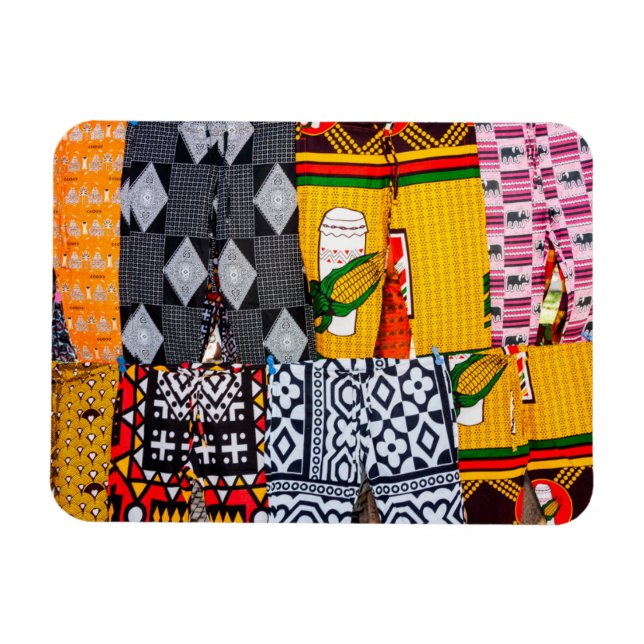 Africa, Angola, Benguela. Brightly Coloured Pants Magnet (Horizontal)