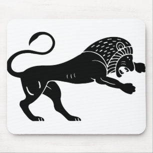 Africa Animal Big Cat Feline Lion Silhouette Mouse Pad