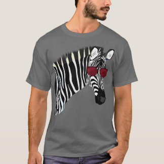 Africa Animal Sunglasses Zebra T-Shirt
