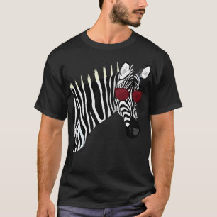 Africa Animal Sunglasses Zebra T-Shirt