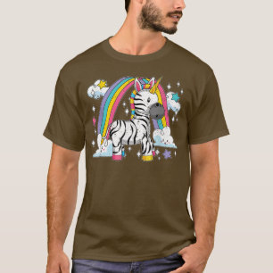 Africa Animal Zebracorn Rainbow Fairytale Zebra Un T-Shirt