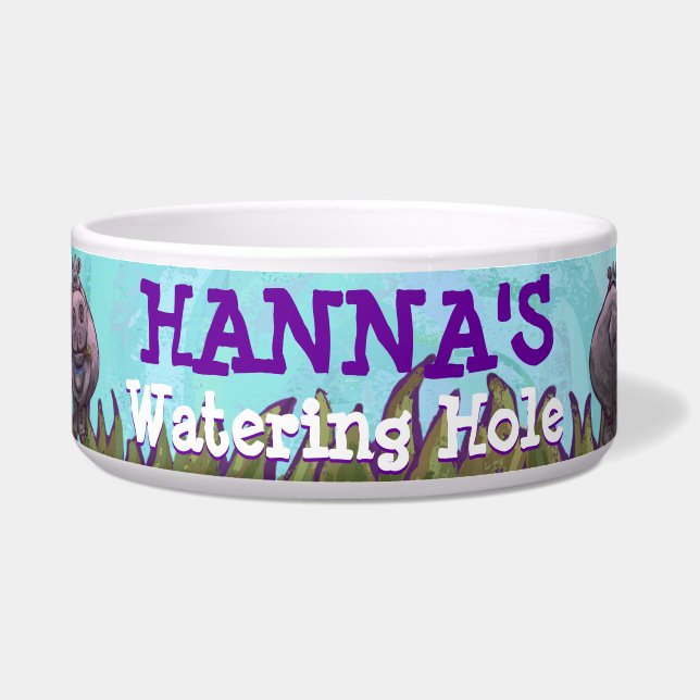 Africa Animals Watering Hole Dog Bowl (Front)