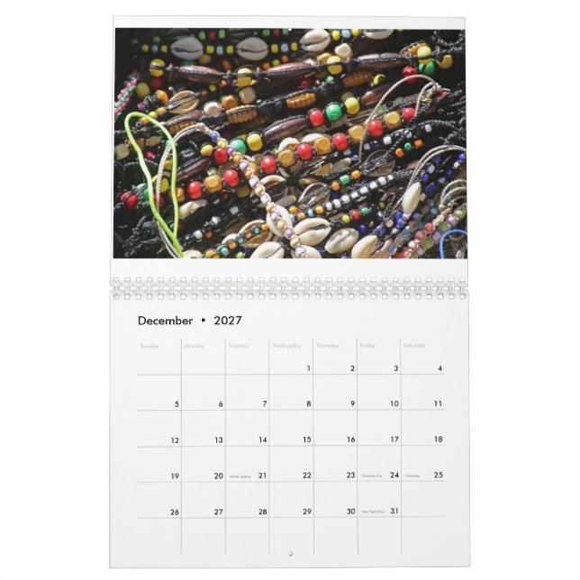 Africa Art Colander With Beautiful Pictures Calendar (Dec 2027)