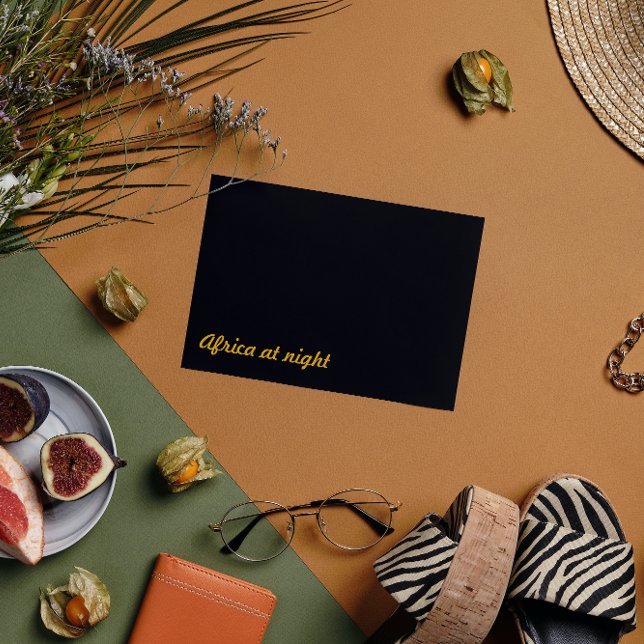 Africa at Night funny prank joke Postcard (Creator Uploaded)