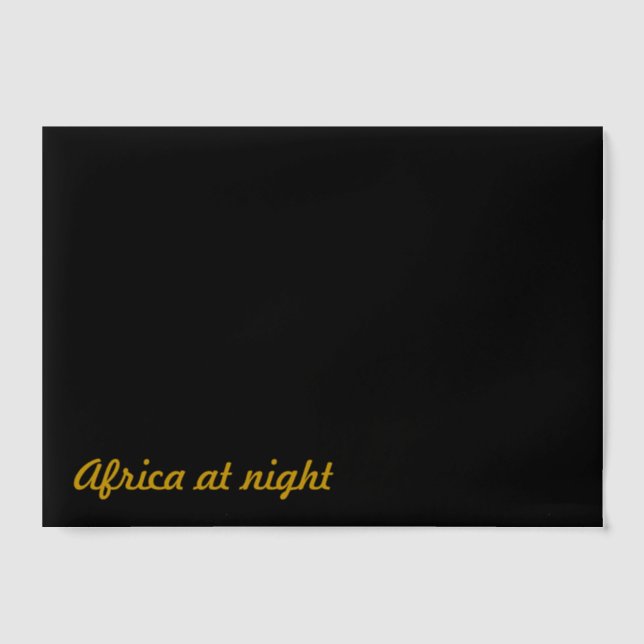 Africa at Night funny prank joke Vellum Invitations (Front)