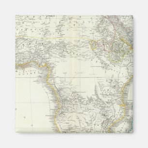 Africa Atlas Map Magnet