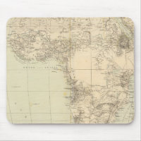 Africa Atlas Map showing colonies