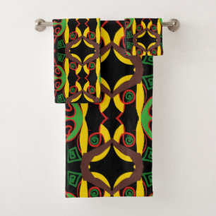 africa bath towel set