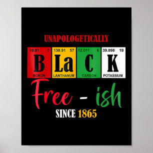 Africa Black Unapologetically Free-ish Since 1865  Poster