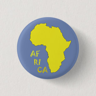 Africa Button Pin