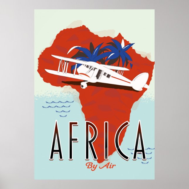 Africa By Air travel poster (Front)
