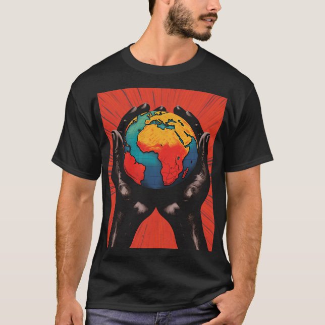 Africa Centre of the World - Design 1 T-Shirt (Front)