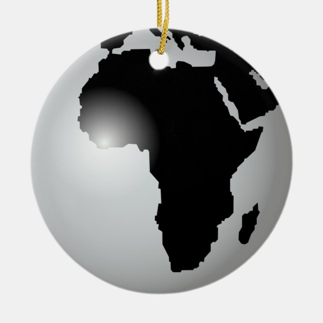 Africa Ceramic Tree Decoration (Front)