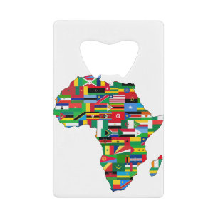 Africa Continent Countries Flags Map Nations