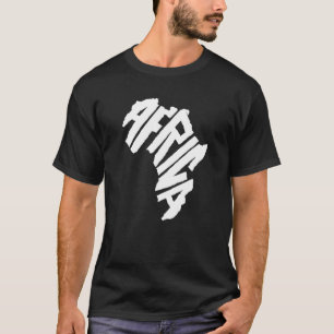 Africa Continent Letter African Culture Pride T-Shirt