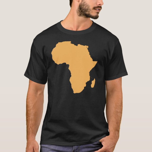 Africa Continent Outline T-Shirt (Front)