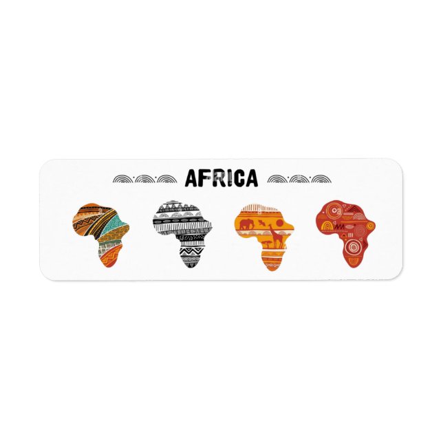 Africa continent stickers (Front)