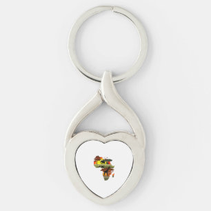 Africa Continent Sunset Safari Nature Wild Life Key Ring