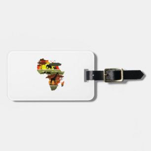 Africa Continent Sunset Safari Nature Wild Life  Luggage Tag