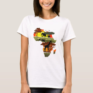 Africa Continent Sunset Safari Nature Wild Life T-Shirt