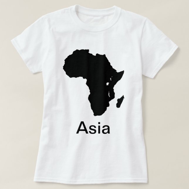 Africa Continental Asia T Shirt (Design Front)