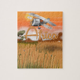 Africa Crop field travel poster Jigsaw Puzzle