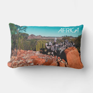 Africa Desert Landscape Nature Cactus Plants Lumbar Cushion
