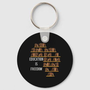 Africa Education Is Freedom Black History Teacher Key Ring