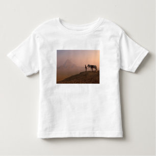 Africa, Egypt, Cairo, Giza, Giza pyramids at Toddler T-Shirt