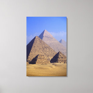 Africa, Egypt, Cairo, Giza. Great pyramids Canvas Print