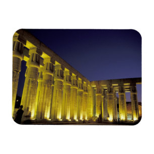 Africa, Egypt, Luxor. Sun court of Amenhotep Magnet