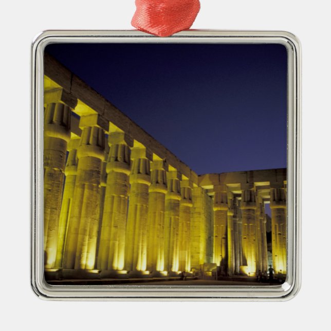 Africa, Egypt, Luxor. Sun court of Amenhotep Metal Tree Decoration (Front)