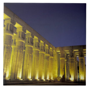 Africa, Egypt, Luxor. Sun court of Amenhotep Tile