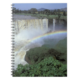 Africa, Ethiopia, Blue Nile River, Cataract. 2 Spiral Notebook