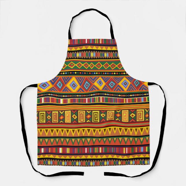 Africa Ethnic Art Pattern  Apron (Front)