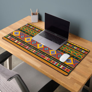 Africa Ethnic Art Pattern Desk Mat