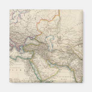 Africa, Europe and western Asia Atlas Map Magnet