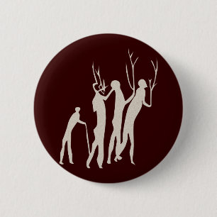 Africa Felmalting people africa cave art people 6 Cm Round Badge