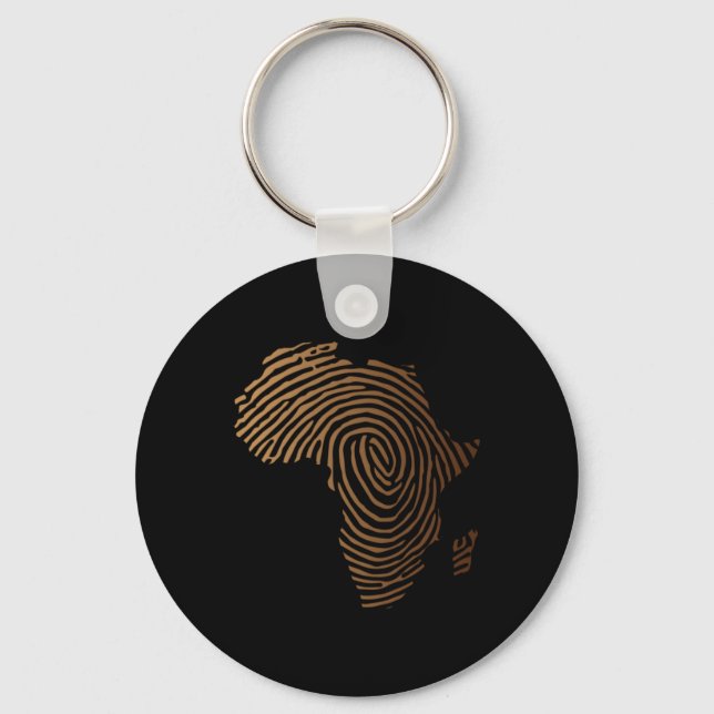 africa fingerprint black history junenth key ring (Front)