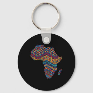 Africa Flag Kente Cloth Black Pride African Americ Key Ring