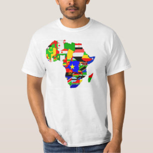 Africa flags tshirt