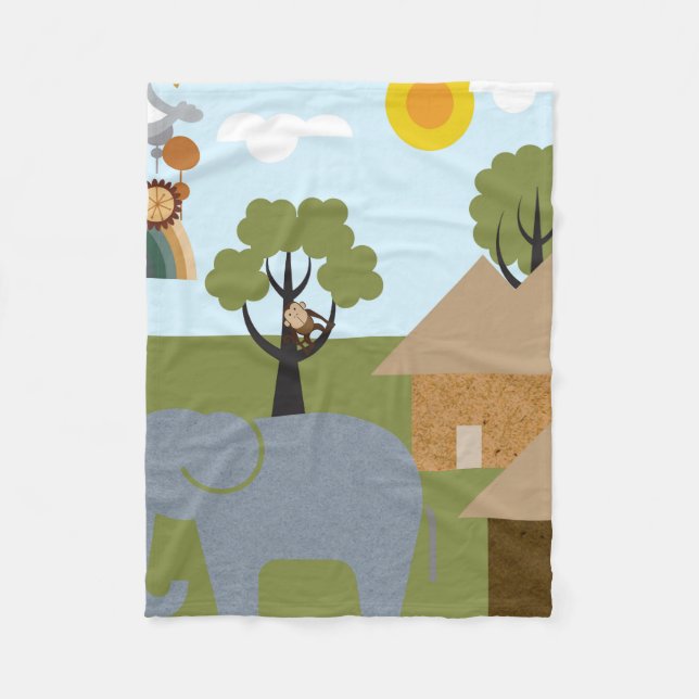 Africa Fleece Blanket (Front)