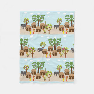 Africa Fleece Blanket