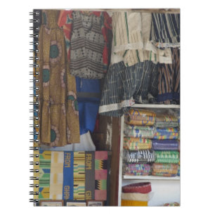 Africa, Ghana, Accra. Accra Textile & Handicraft Spiral Notebook