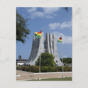 Africa, Ghana, Accra. Nkrumah Mausoleum, final 3 Postcard