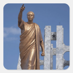 Africa, Ghana, Accra. Nkrumah Mausoleum, final Square Sticker