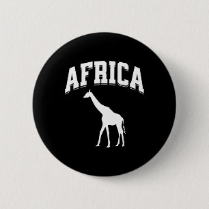 Africa Giraffe Safari Vacation Souvenir Preppy Aes 6 Cm Round Badge